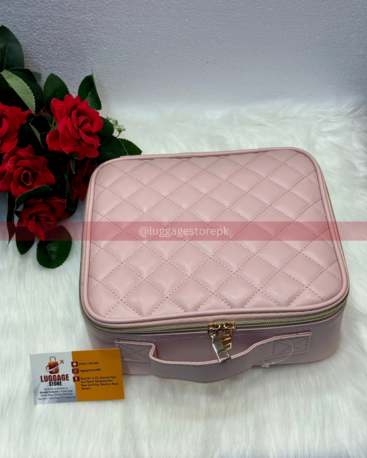 Cosmetic Storage Box – Travel Makeup Organizer with Partitions