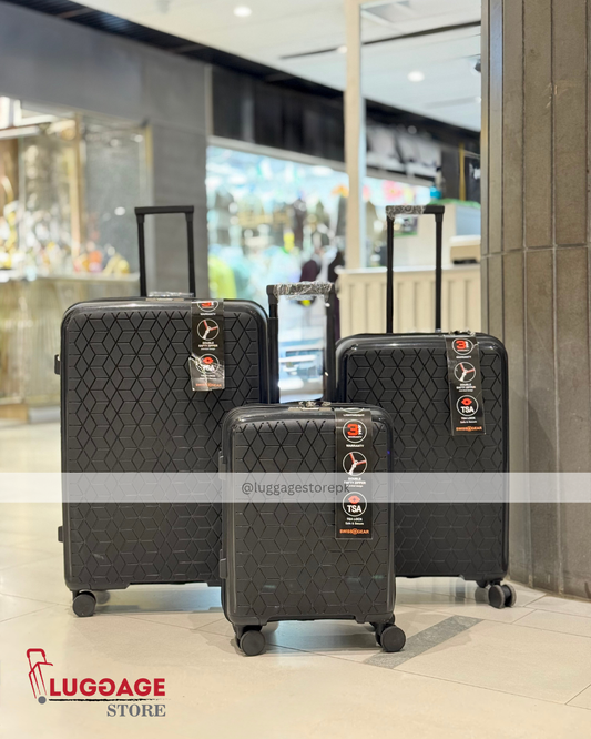 Swiss Gear Imported Luggage - Lightweight Polypropylene Travel Suitcase with 360° Wheels and Expandable Design