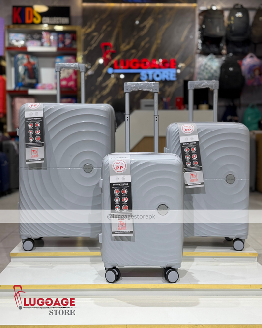 First Travel Luggage – 100% Unbreakable PP Hard Shell Suitcase with Expandability & 360° Wheels