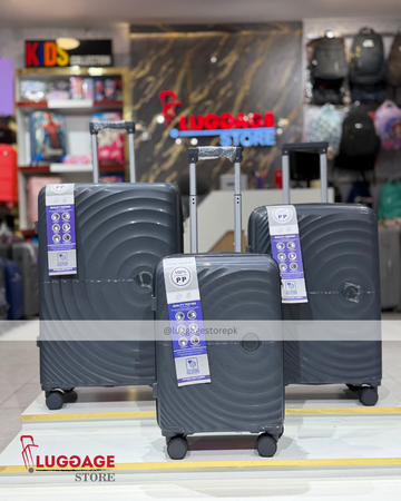 First Travel Luggage – 100% Unbreakable PP Hard Shell Suitcase with Expandability & 360° Wheels