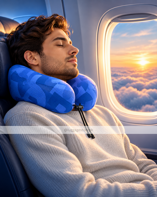 Travel Neck Pillow – U-Shaped Support Cushion for Airplane, Car & Home Use