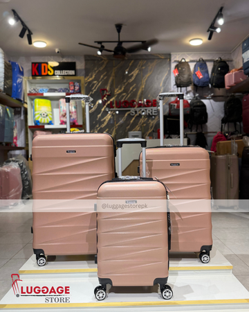 Pigeon 3-Piece Hardside Luggage Set – ABS, 360° Spinner Wheels, Waterproof