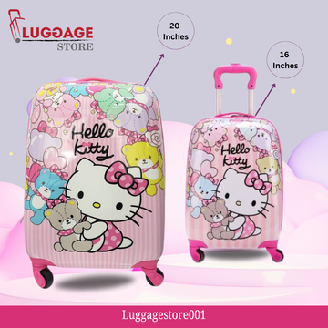 Character Trolley Bags for Kids – Strong ABS+PC Suitcase (16" & 20") with Fun Designs