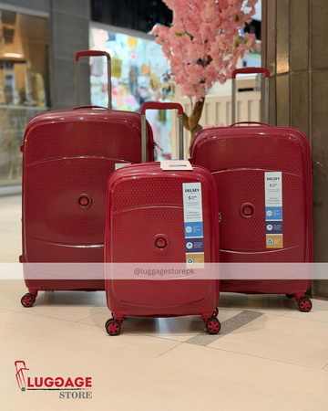 Delsey Luggage – 100% Unbreakable PP Hard Shell Suitcase with Expandability & 360° Wheels