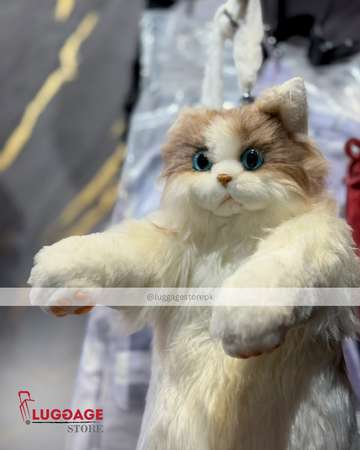 Cute Plush Cat Backpack – Adorable Soft Toy Style Kids Backpack