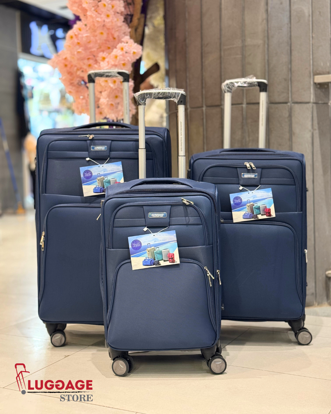 American Tourister travel suitcase with spinner wheels and expandable space – buy luggage in Pakistan