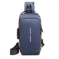 Anti-Theft Chest Crossbody Bag for Men – USB Charging and Security Features


