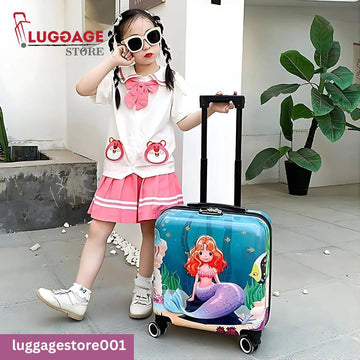 Kids Cartoon Luggage in Pakistan – 17 Inch ABS PC Trolley Bag for Children