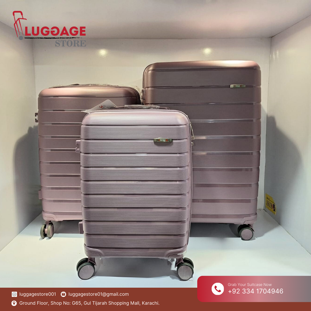 Swiss Luggage – Unbreakable, Expandable, 360-degree Wheels – 20", 24", 28"

