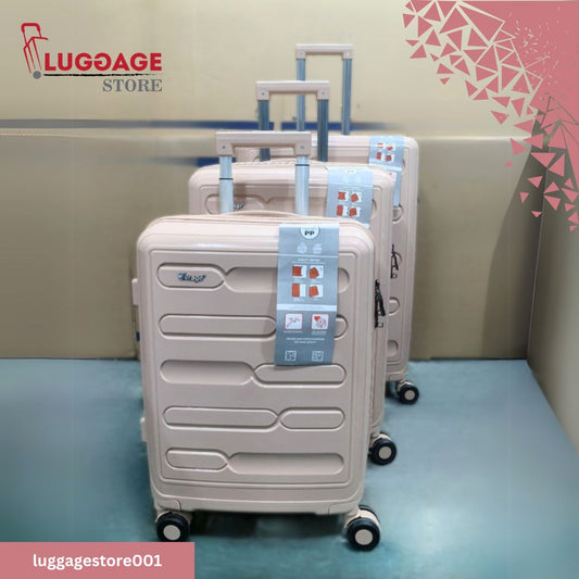 Verage PP Luggage – Unbreakable, 4-Wheel Spinner with Telescopic Handle