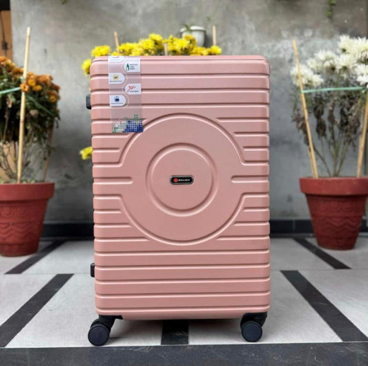 Delsey Fiber Luggage - Polycarbonate Suitcases with 360° Spinner Wheels and Telescopic Handle